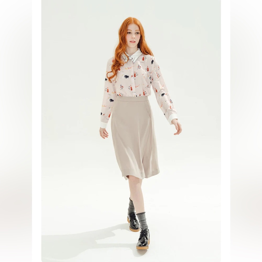 BRAND NEW Miss Patina Cat Collar Blouse/Shirt